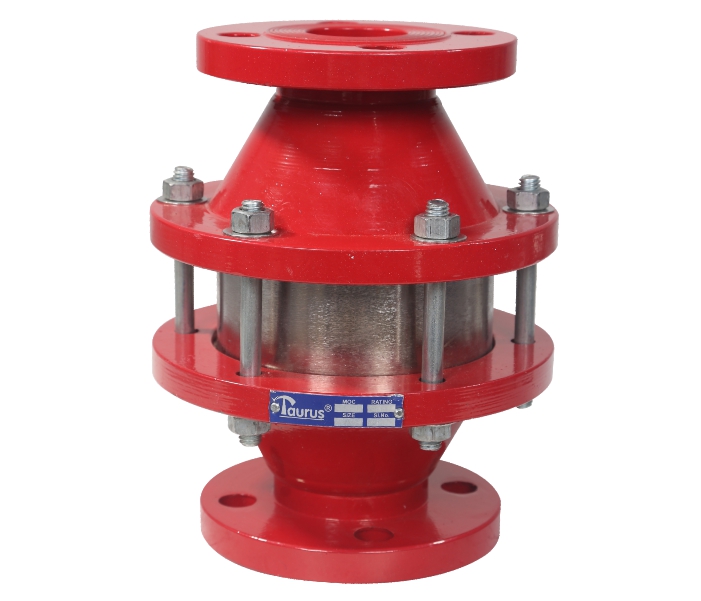 Cast steel inline flame arrester