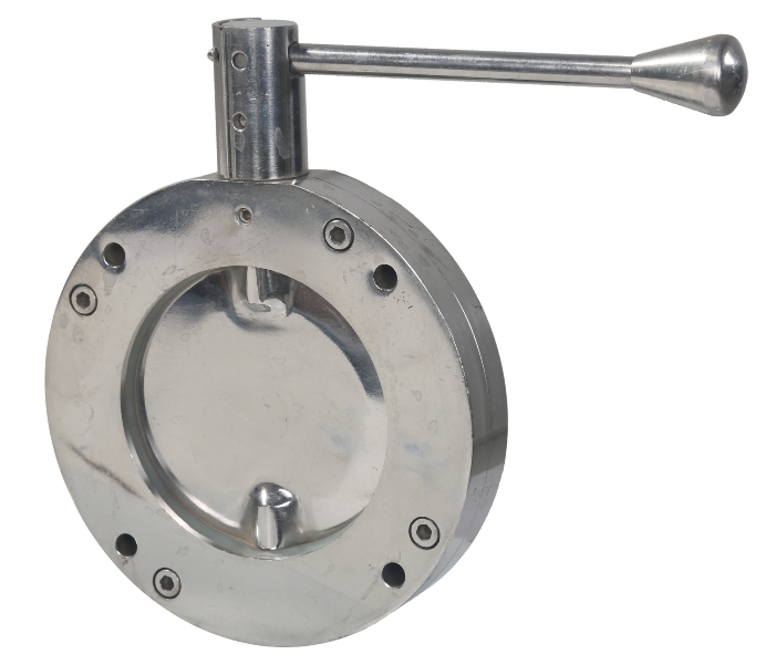 Sandwich butterfly valve