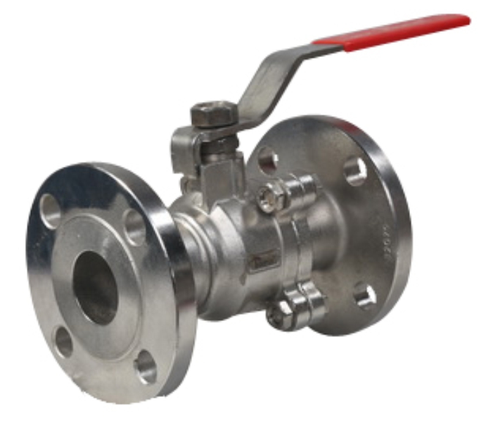 SS 2 Piece Flanged End Ball Valve