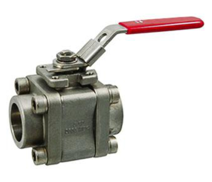 SS 3 Piece Screwed End Ball Valve